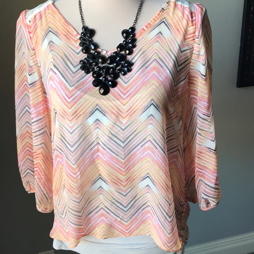 3/4 sleeve top.